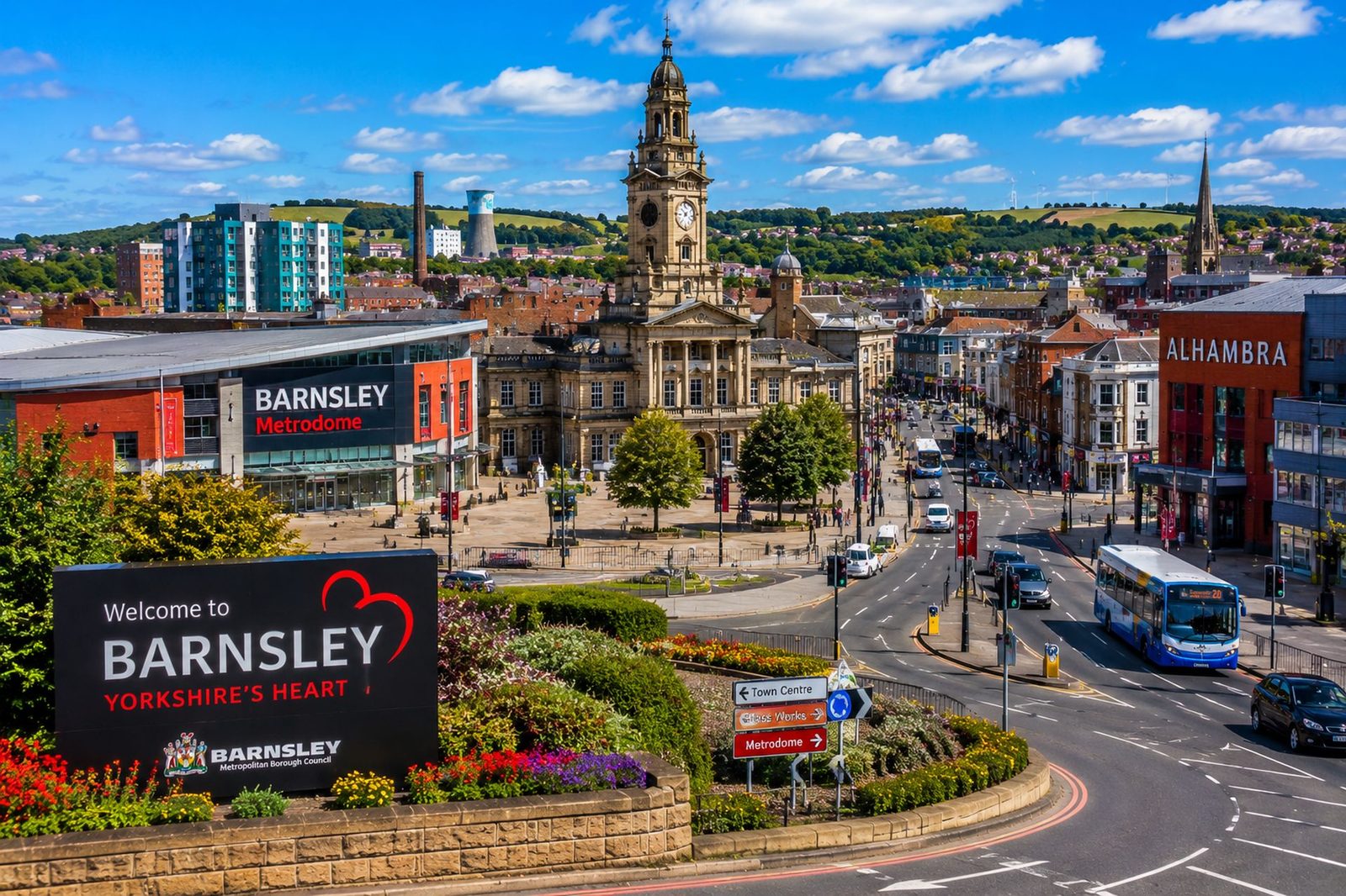Barnsley Town Centre — Airport Transfers