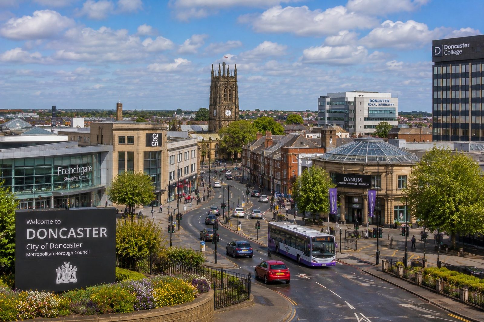 Doncaster Town Centre — Airport Transfers
